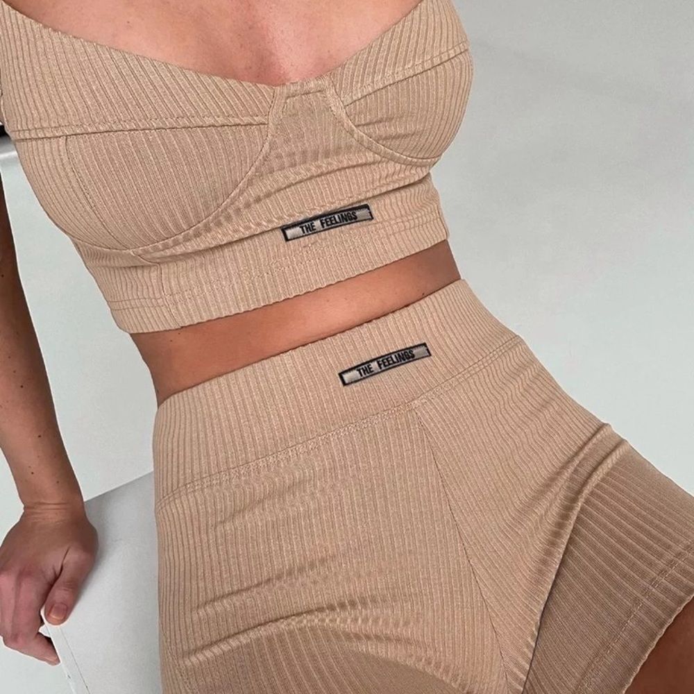 “The Feelings” 2 piece short set women's home lounge wear